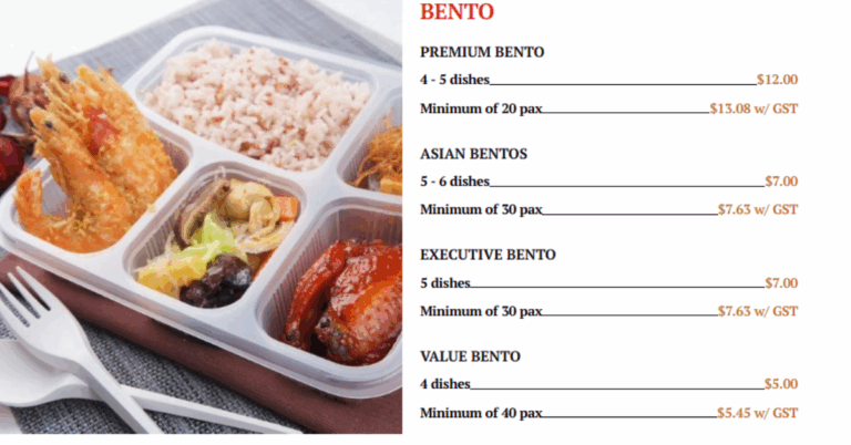 Bento Catering Singapore | Halal Buffet & Events | Halal Bento Set Singapore